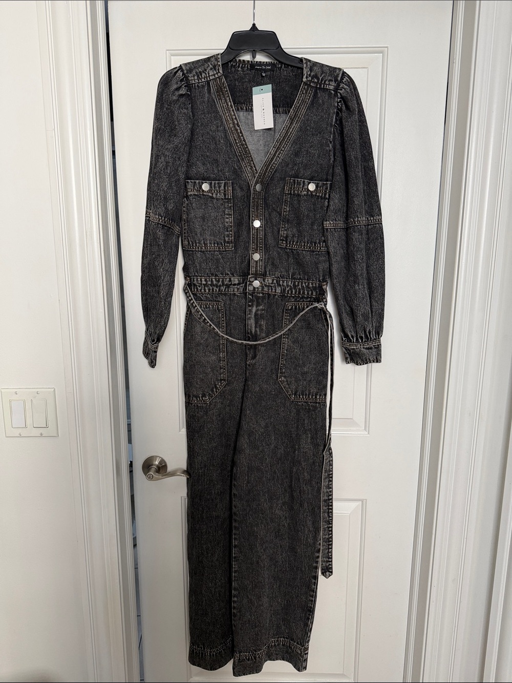 Jacqui The Label Washed Denim Jumpsuit